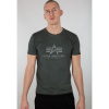ALPHA INDUSTRIES Tričko Basic T Oildye - dark olive (116515/142)