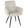 Čalúnená stolička VERBA, béžová látka