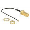 Delock Antenna Cable RP-SMA Jack Bulkhead > MHF IV/ HSC MXHP32 compatible plug 100 mm 0.81 thread length 10 mm