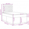 vidaXL Boxspring posteľ s matracom krémový 120x200 cm látka - Krémová - 97056-51994