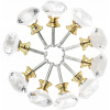 KIT CRYSTAL HANDLE FURNITURE KNOBHA 10PCS 30mm