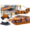 LEAN Toys Vojenská tanková súprava Vojenský vrtuľník Zvuky výsadkárov