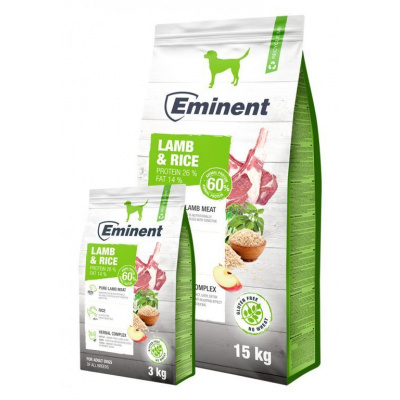 Eminent Dog Lamb & Rice New 26/14 3 kg