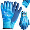 Geko Vodotesné zateplené pracovné rukavice r. 10 /jersey - latex/ (12/120)