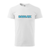 Sablio Tričko s potlačou ROBLOX modrý text - bílé XL