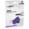 USB kľúč, 8GB, USB 2.0, EMTEC C350 Brick, fialová