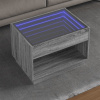 Nočný Stolík S Nekonečnými Led Čierny 50X50X