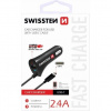 Adaptér do auta SWISSTEN 12W, 1 port, USB-A, kábel USB-C 20111500