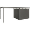 Prístrešok pre záhradný domček Biohort HighLine 3 vel. S 150x235 cm tmavo sivý metalický