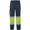 CERVA STRIP FR HV / HI-VIS multinormné nohavice do pása - tmavo modrá/žltá XL