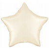 Balón fóliový Hviezda matná krémová Narodeniny hélium VIANOCE karneval