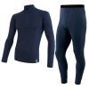 EGLOO Merino EGLOO DF MERINO ZipperNeck BaseSet pánske nohavice s dlhým rukávom Zip+Bottoms, modré Veľkosť: XXL