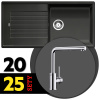 BLANCO SET 12-C 25 ZIA XL 6 S antracit + MILA chróm