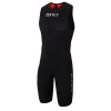 Zone3 Men's Streamline Sleeveless Swimskin - BLACK/RED Veľkosť: XL
