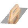 Hladítko Strend Pro Premium, HardWood, drevená rúčka, 380x130 mm, e6 mm, 0,7 mm, rovné, nerez