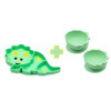 Melii Delený tanierik a mištička s prísavkou - set dinosaur