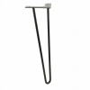 Noha k stolu stoličky Hairpin legs Loft čierna matná výška 41 cm 2 tyče