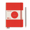 Bauhaus Edition Zápisník Red A5 Medium bodkovaný