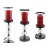 Lampáš, svietník - Glamour Candlesticks Crystal Set Black Nikel (Lampáš, svietník - Glamour Candlesticks Crystal Set Black Nikel)