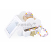 Drevená šperkovnica Jednorožec Jewellery Box Unicorn Janod s náhrdelníkom a náramkom J06462