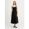 Bavlnené šaty Tommy Hilfiger WW0WW45800 čierna 38
