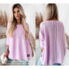 Fashionweek Dámsky mäkký voľný sveter pro moletky NB5712 Farba: LILAC