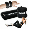 DrFit závažia na členky a zápästia na fitness a do posilňovne 2x 1 kg čierne