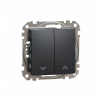 Žalúziový vypínač Klasický Schneider Electric čierny SDD114114