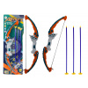 LEAN TOYS Zeleno-oranžový strelecký luk s prísavnými šípmi, 3 kusy