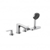 Hansgrohe Vivenis Štvorotvorová vaňová batéria s telesom sBox, chróm 75444000