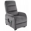 Relaxačné kreslo JUPITER VELVET M, sivá bluvel 14