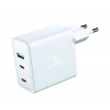 Swissten sieťový adaptér GaN 2x USB-C + 1x USB 70W 22054100