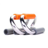 Adaptér na kliky Steel - GymBeam Veľkosť: unisex, Farba: viacfarebná 36316-1-metal grey - orange