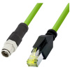 LogiLink CQM095S RJ45 sieťové káble, prepojovacie káble CAT 6A 10.00 m zelená samozhášavý, bez halogénov, odolný proti kyselinám, odolný proti UV žiareniu,; CQM095S