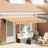 zahrada-XL Zatemniteľná markíza Viacfarebný 400 x 200 cm Polyester, Hliník 3329834