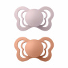 BIBS Couture anatomické cumlíky zo silikónu 2ks - veľkost 1 - Pink Plum / Peach