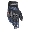rukavice HALO, ALPINESTARS (černá/modrá) 2026 2XL