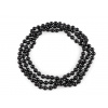 Perlový náhrdelník dlouhý, retro Varianta: 26 (Ø10 mm) černá, Balení: 1 ks