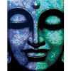 Maľovanie podľa čísel – Dvojfarebný buddha, 40 × 50 cm, bez rámu a bez napnutého plátna 8596530052760