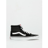 Vans Sk8 Hi (black/black/white) 45, čierna