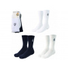 Real Madrid FC Ponožky Real Madrid, crew, biele/šedé/tmavomodré, 3 páry, 43–46