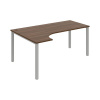 OFFICE PRO s.r.o. HOBIS kancelársky stôl, ergo pravý - UE 1800 P, orech