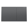 Geberit Sigma70 - Ovládanie splachovania, easy to clean, kefovaný čierny chróm 115.622.QD.1