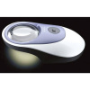 Eschenbach 158620, LED POWERLUX ručná lupa s LED osvetlením, Zväčšenie: 5 x, Veľkosť objektívu: (Ø) 58 mm, biela; 158620