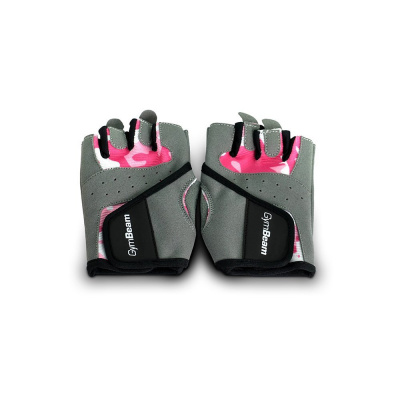Fitness Dámské rukavice Camo Pink - GymBeam barva: camo růžová, velikost: M
