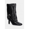 Kožené členkové topánky AGL Dorica Q Soft dámske, čierna farba, na podpätku, D273506PCKB0741013 EUR 40
