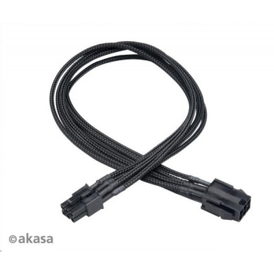 AKASA kabel FLEXA V6 prodloužení k 6pin VGA PSU, 40cm AK-CBPW07-40BK