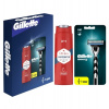 Gilette GILLETTE Darčekové balenie Mach3 strojček +2Náhr.Hlavica +Shower gél 250ml