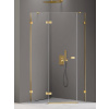 New Trendy Avexa Gold Shine sprchovací kút 100x80 cm zlatá lesklé/priehľadné sklo EXK-3848