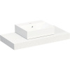 Kompaktná doska pod umývadlo s umývadlom Intedoor TRENTA Compact biela x 60 cm až 160 cm x 50 cm S výrezom